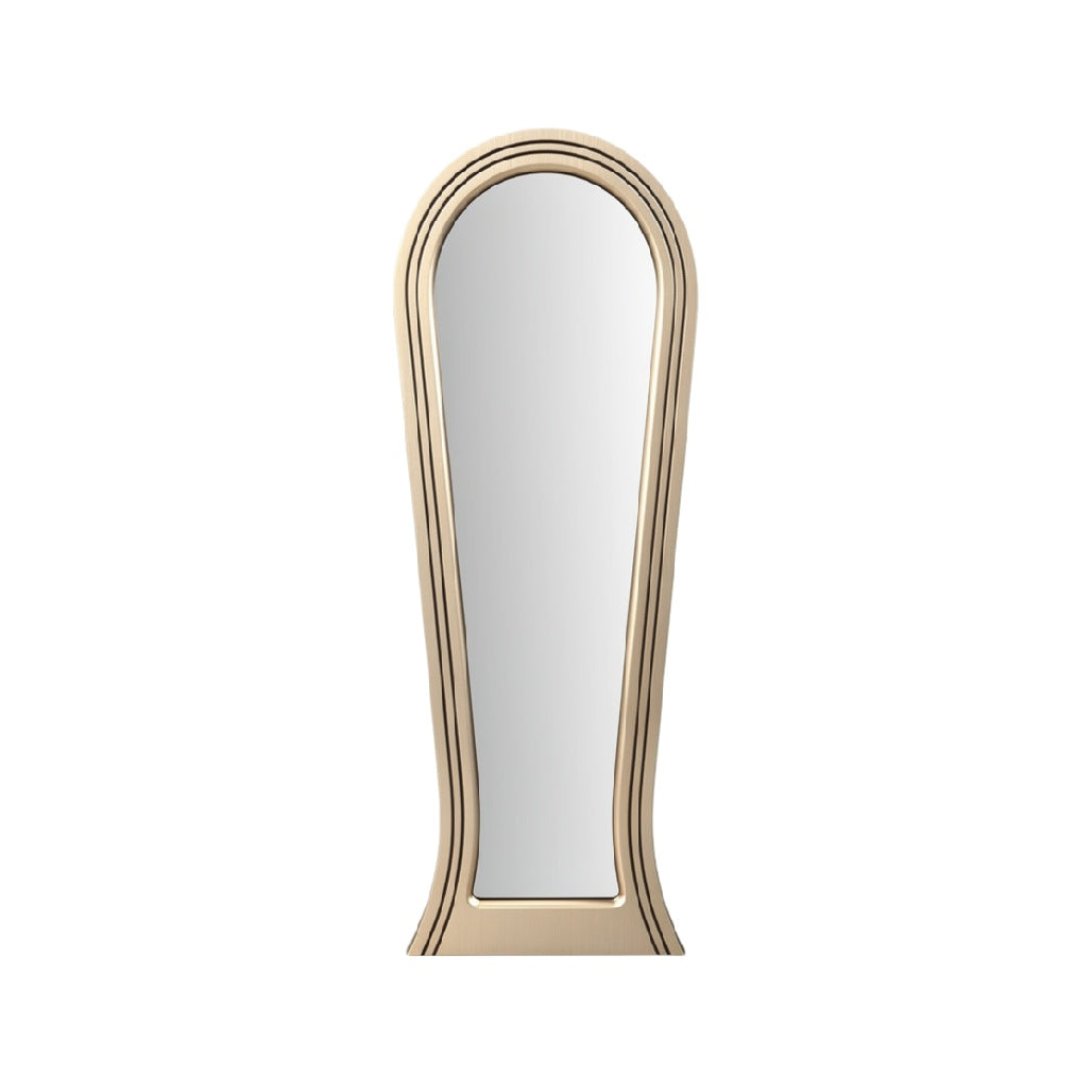 Elegant Arched Full-Length Mirror with Art Deco Design